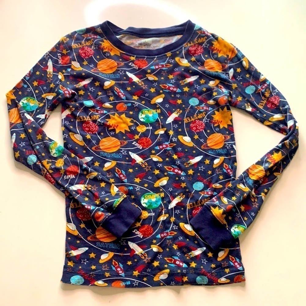 Children’s Place planets solar system long sleeve kids shirt 14 boys